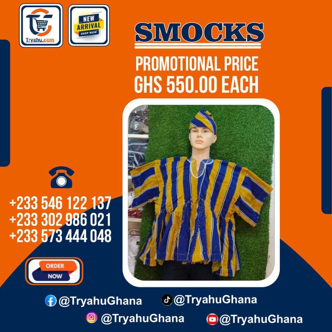 Authentic Northern Smocks for Men | Handwoven & Durable – Tryahu Ghana